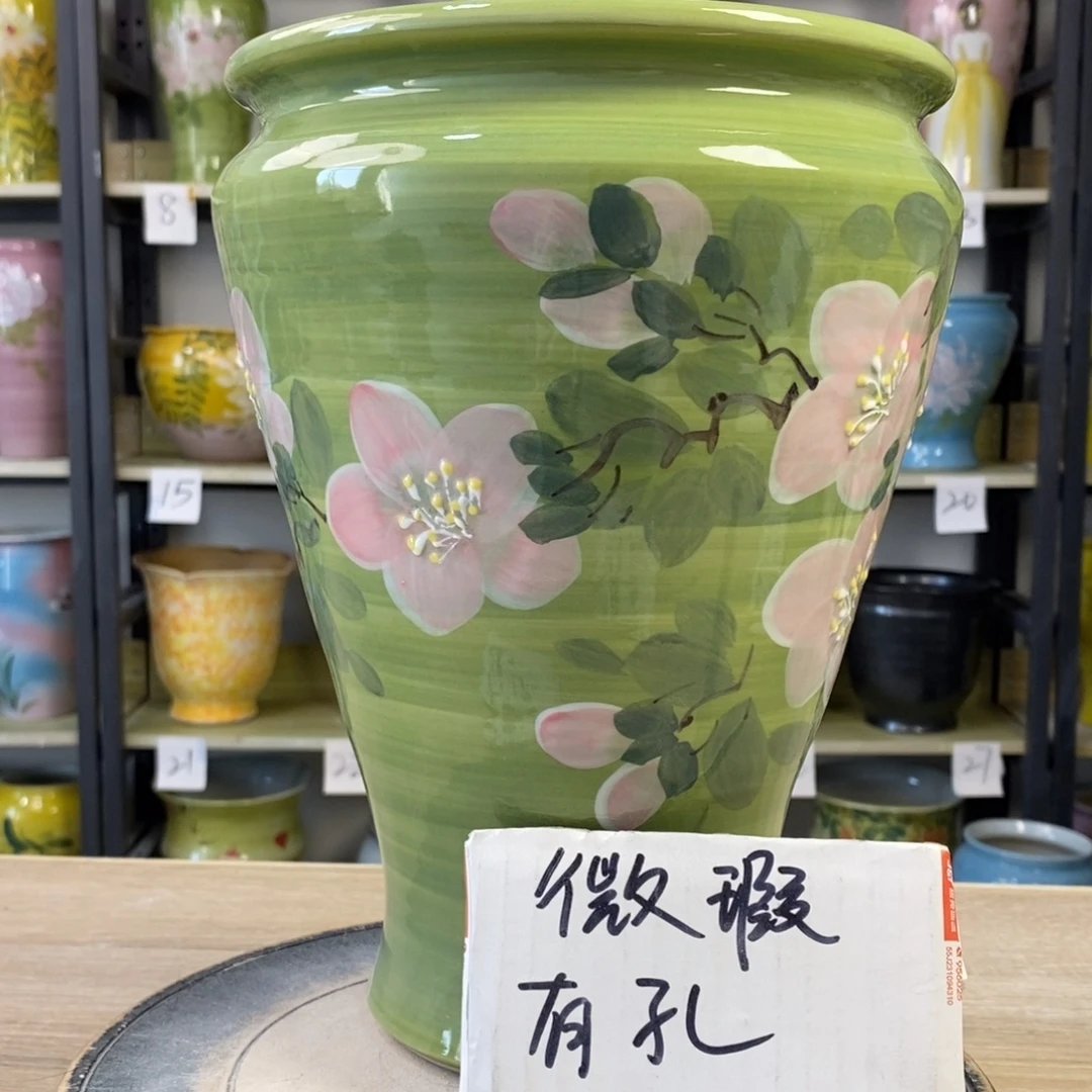 景德镇手工手绘陶瓷花盆