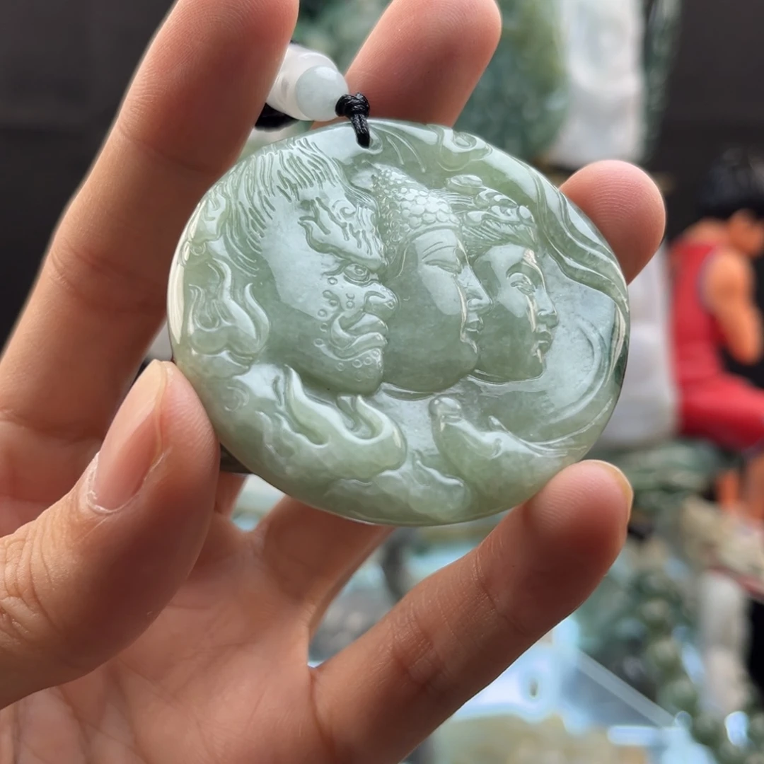 颈饰未镶嵌翡翠佛魔