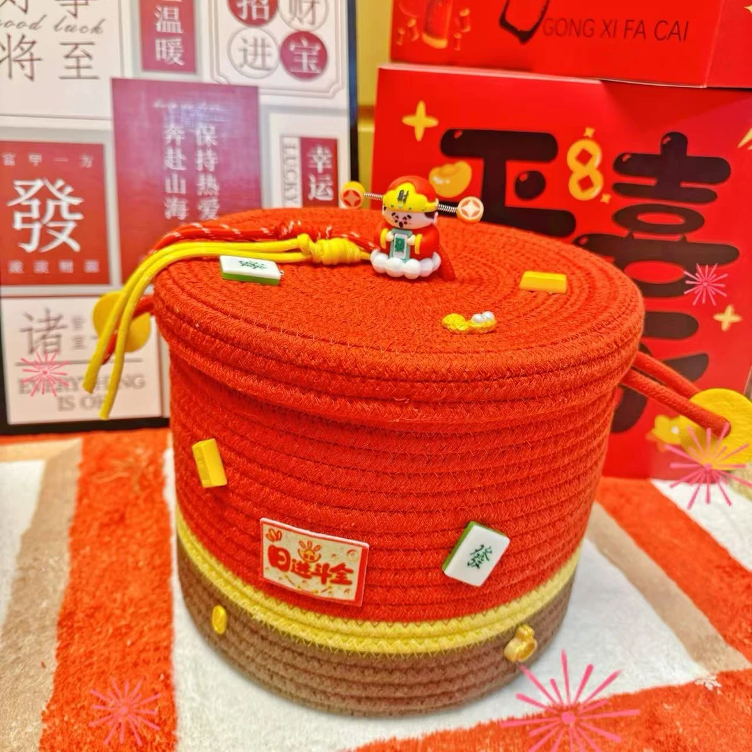 春节款财神来咯春节家居摆拍储物收纳