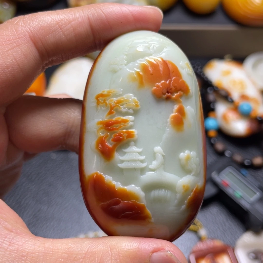 和田玉未镶嵌颈饰