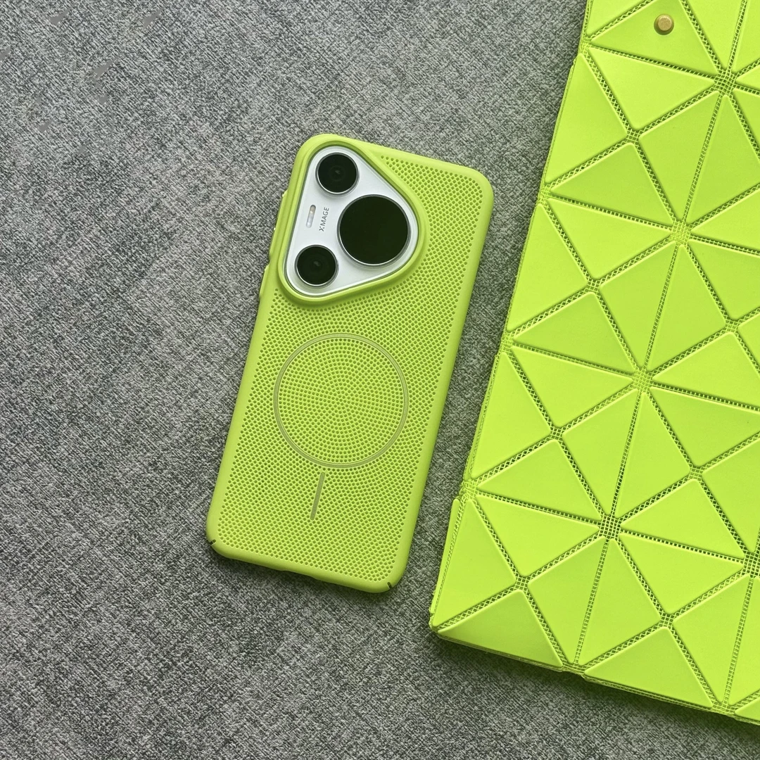 Magsafe磁吸透气散热网孔适用华为pura70pro手机壳磨砂mate70防摔