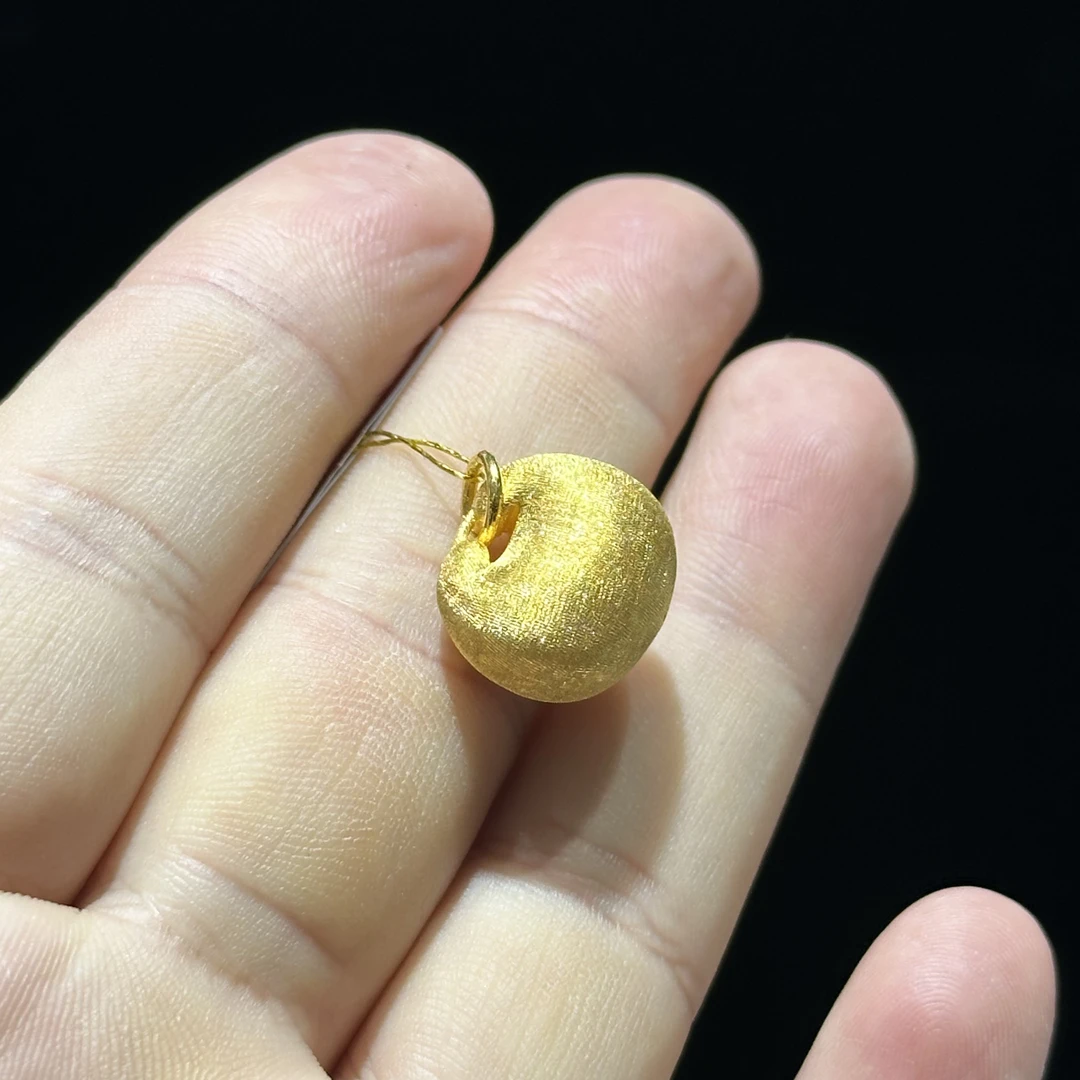 足金9999 卡16 精品 拉丝胖福滴流 6.168