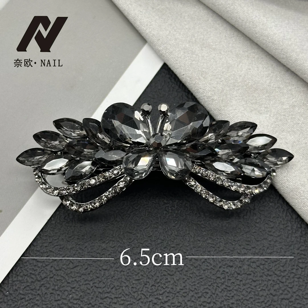 【NAIL·奈欧】设计师系列6068蝴蝶弹簧夹轻奢气质