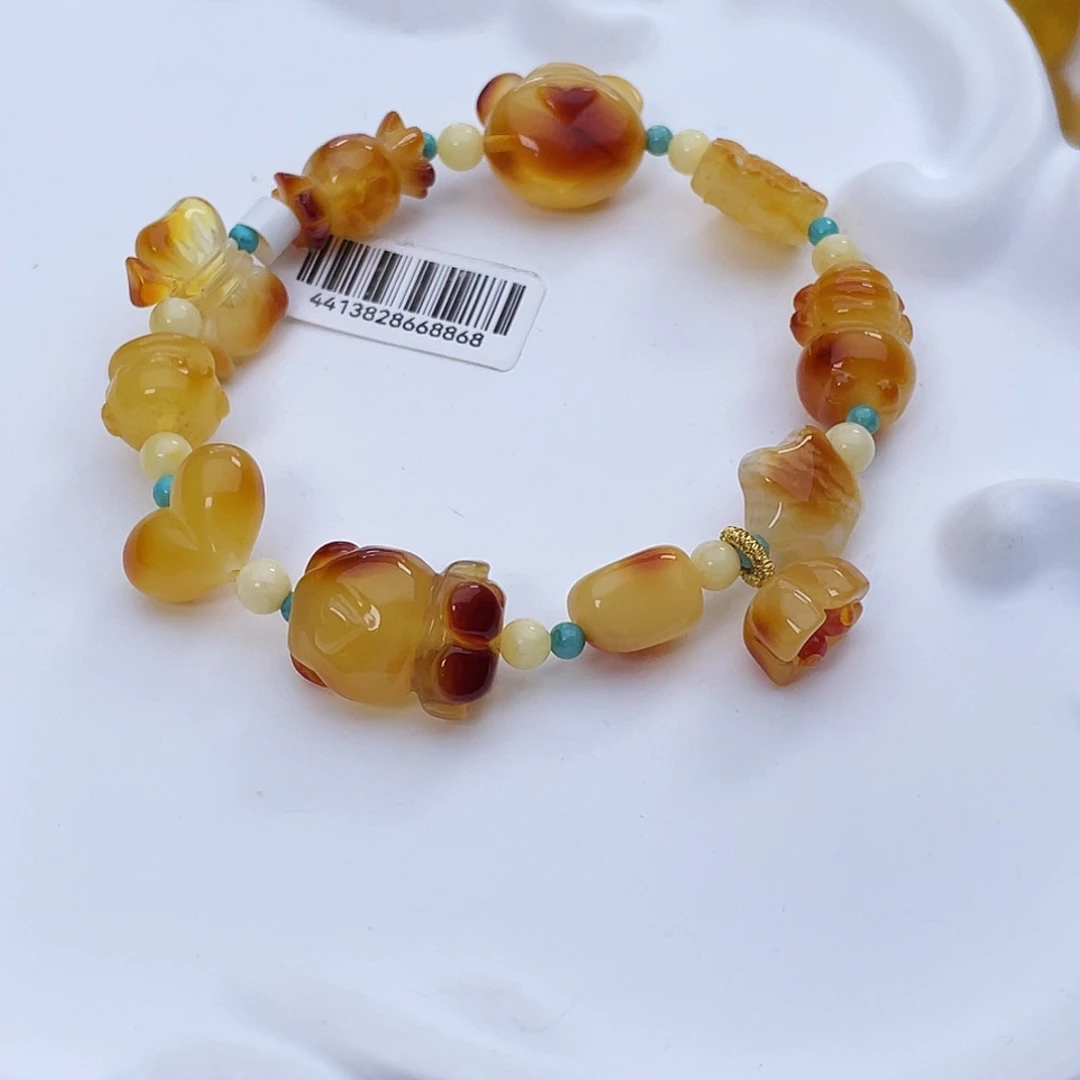 琥珀未镶嵌吊坠(赠链)