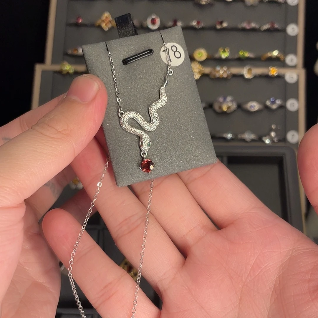 坠链均925银羽毛不带证链接