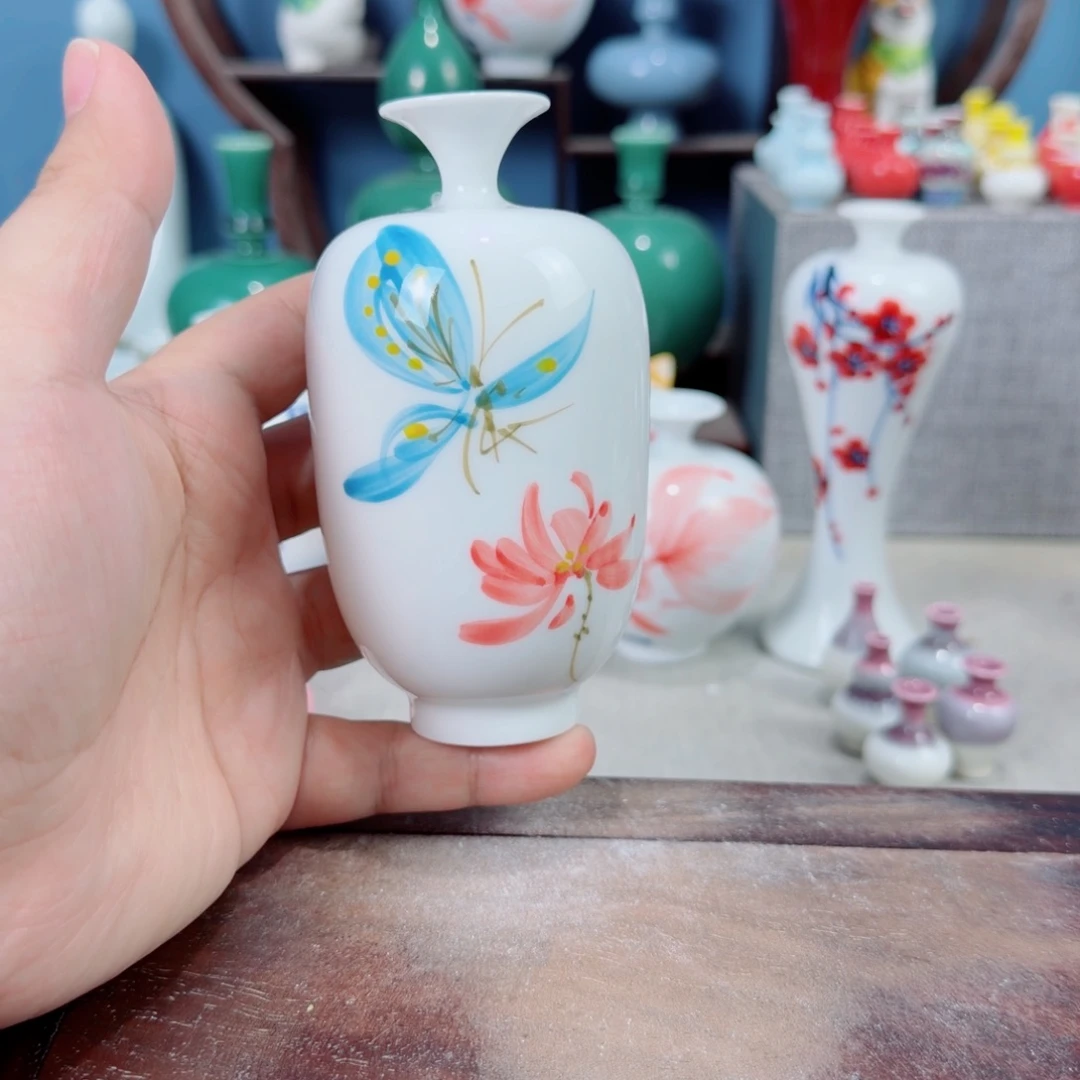 陶瓷手工小花器摆件
