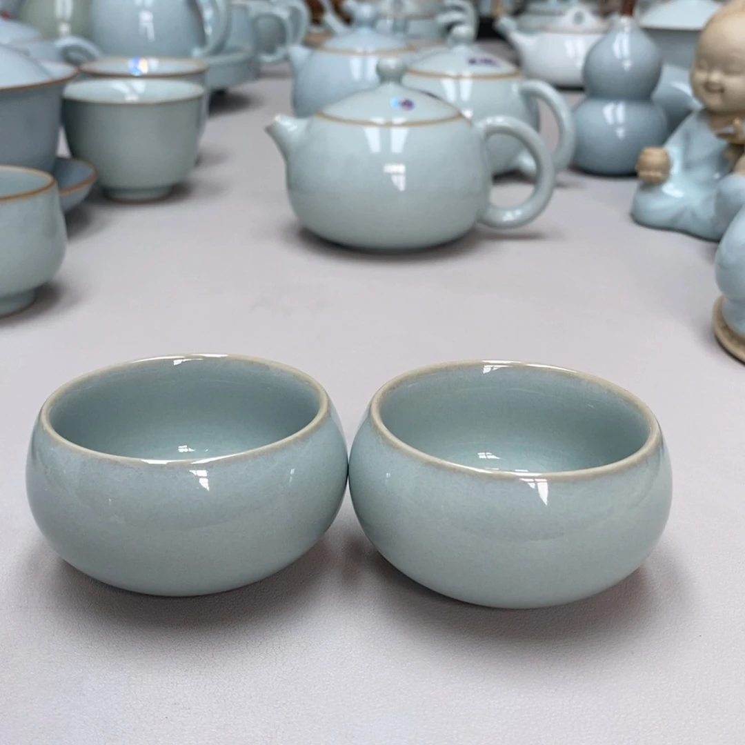 蒂***笑一对赵琳禅定客杯无礼盒