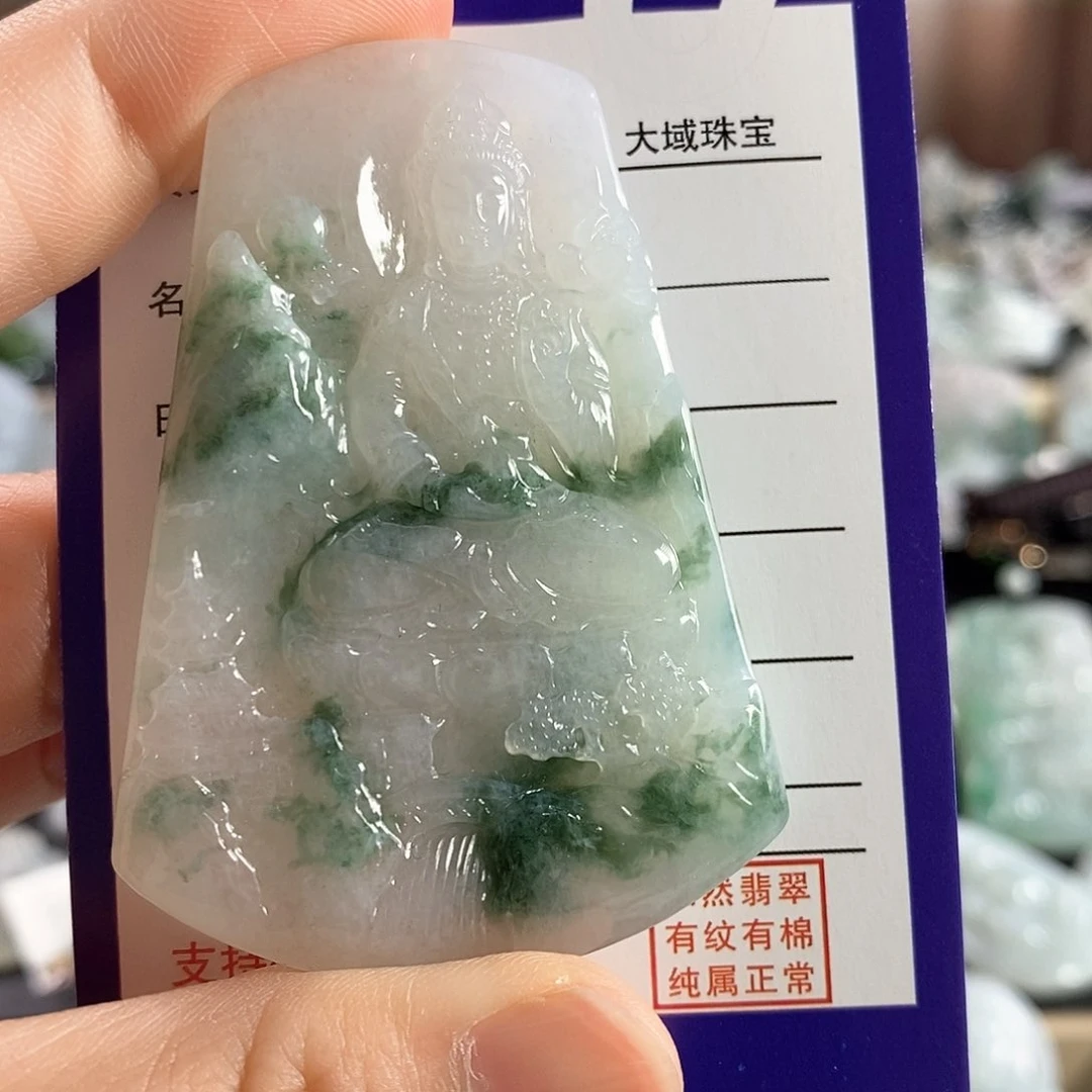翡翠未镶嵌颈饰逗*想吊坠