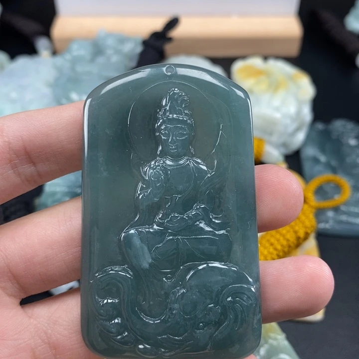 翡翠未镶嵌颈饰天然保真a货翡翠