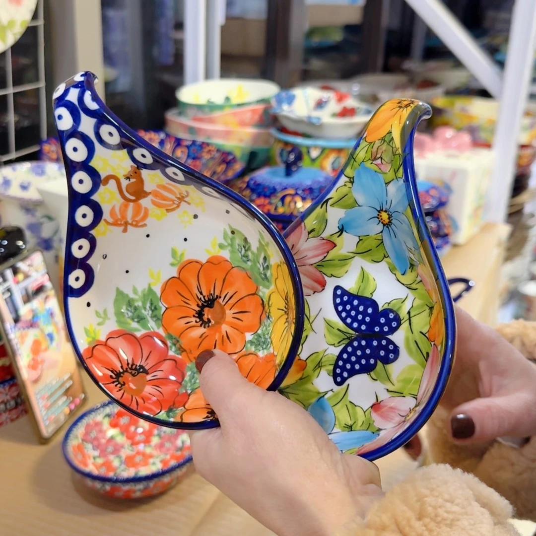 瓷勺托外贸两只看图