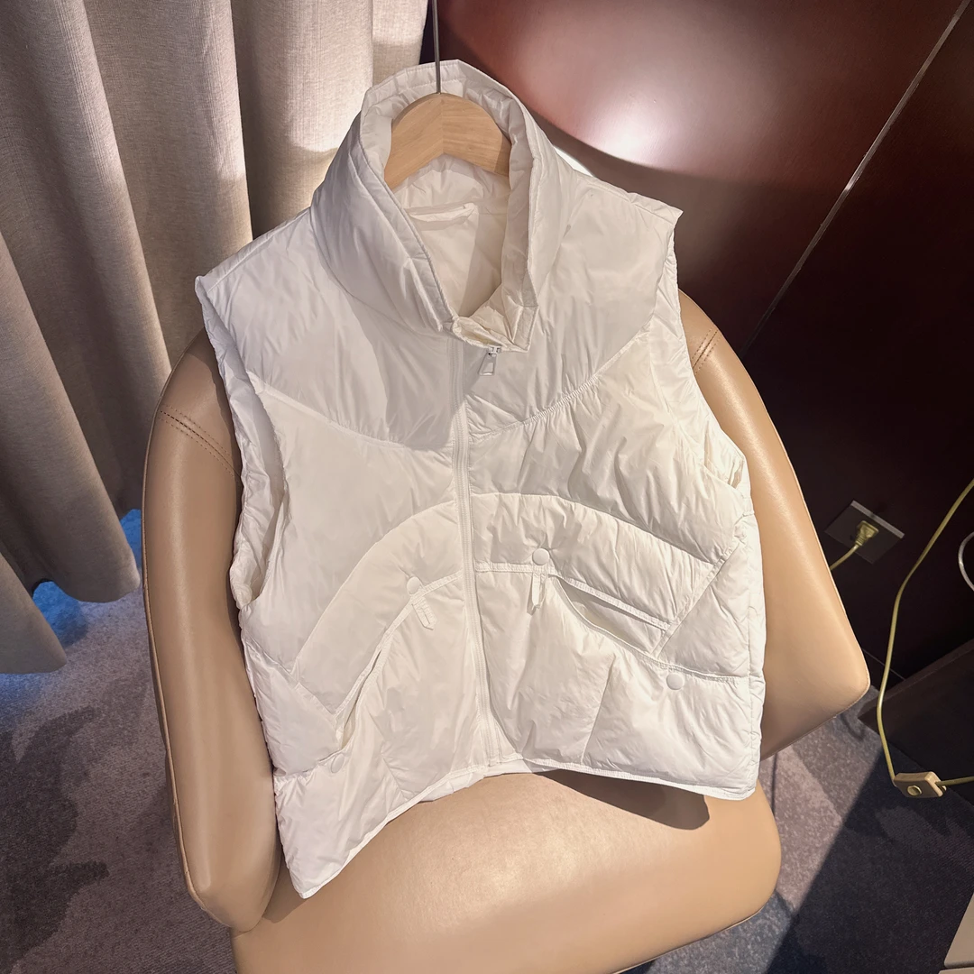 雪姐服饰「坎肩羽绒马甲」秋冬新款休闲时尚女款百搭立领羽绒马甲