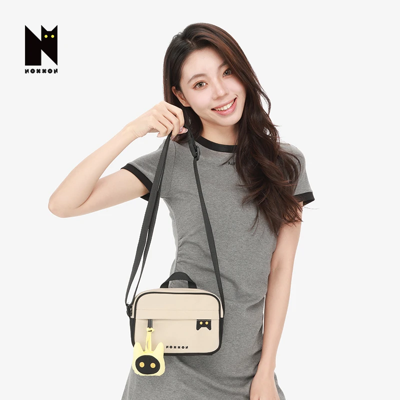 NOXXON潮流拉链单肩包春季单肩户外小挎包斜挎包包防水耐刮ND0219