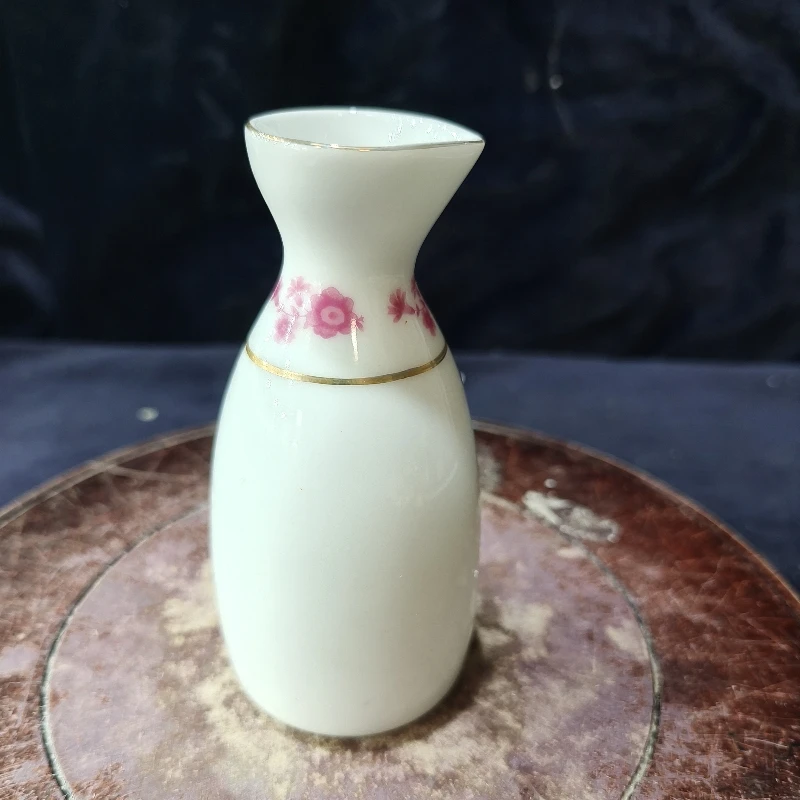 【福利品】景德镇240ml小红花分酒器经典公道厂瓷陶瓷器煤窑灯笼款