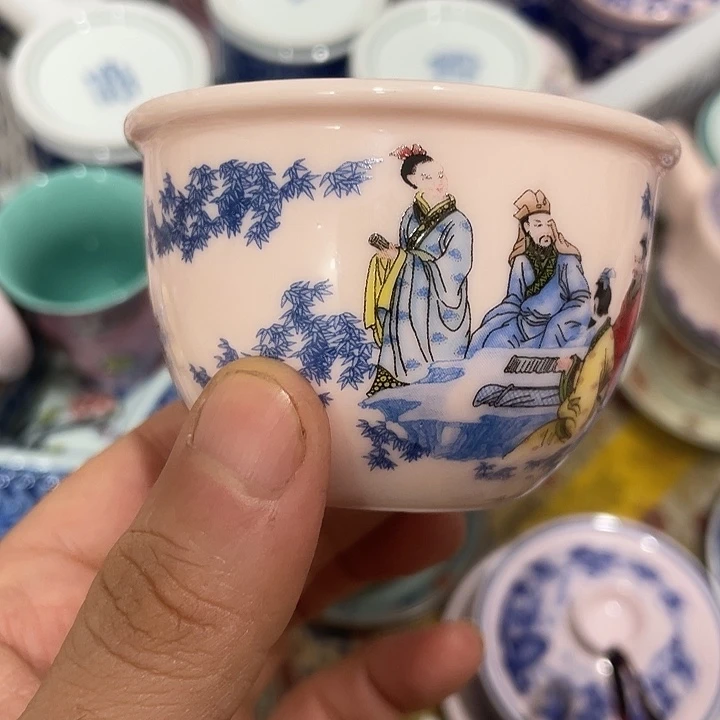 陶摆件景德镇陶瓷主人杯13444