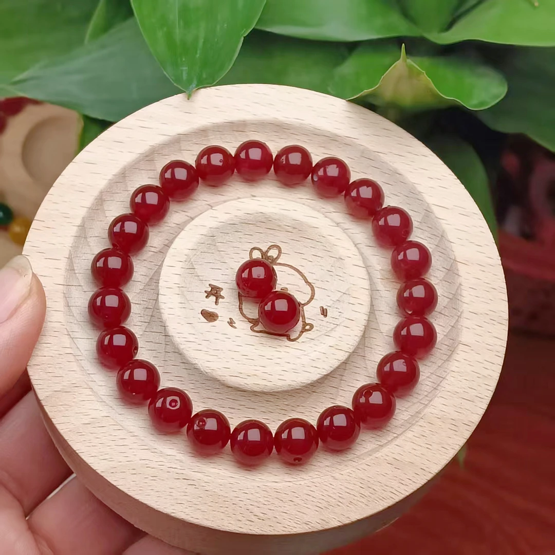 天然玛瑙红玛瑙散珠DIY时尚经典百搭男女手串多样性发