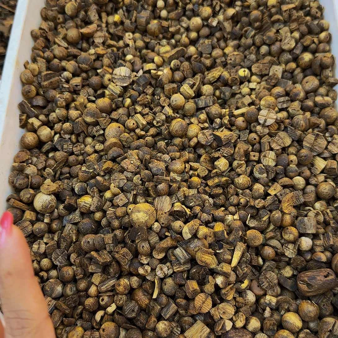 沉香沉香碎屑今*里金沙叶品种碎珠子100g