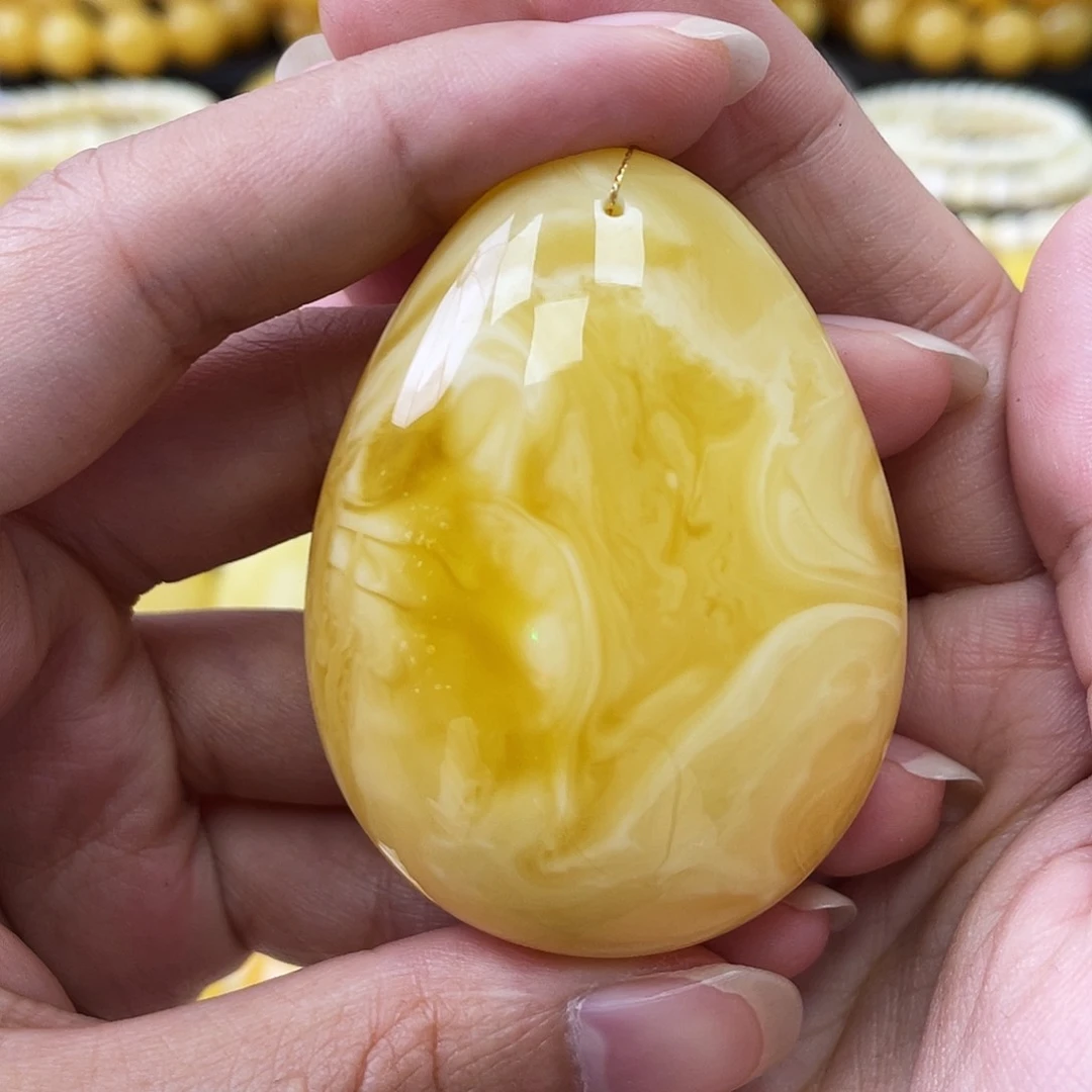 琥珀未镶嵌珠宝奇石水滴微瑕