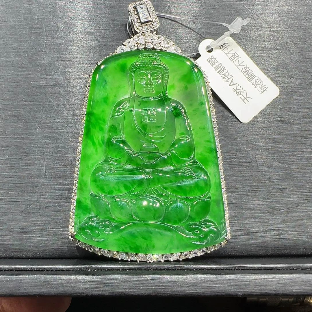 翡翠银S925镶嵌颈饰