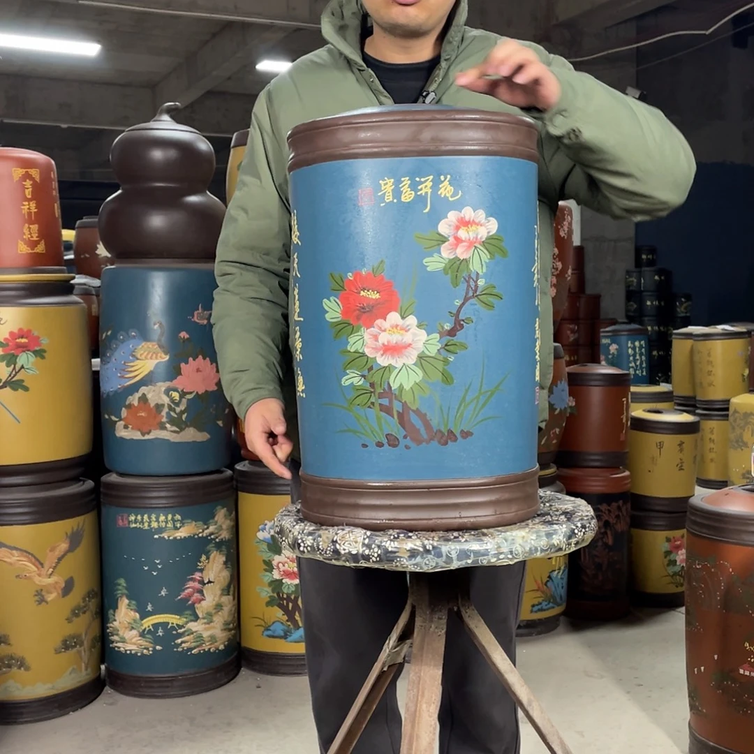 宜兴原矿紫砂茶叶罐