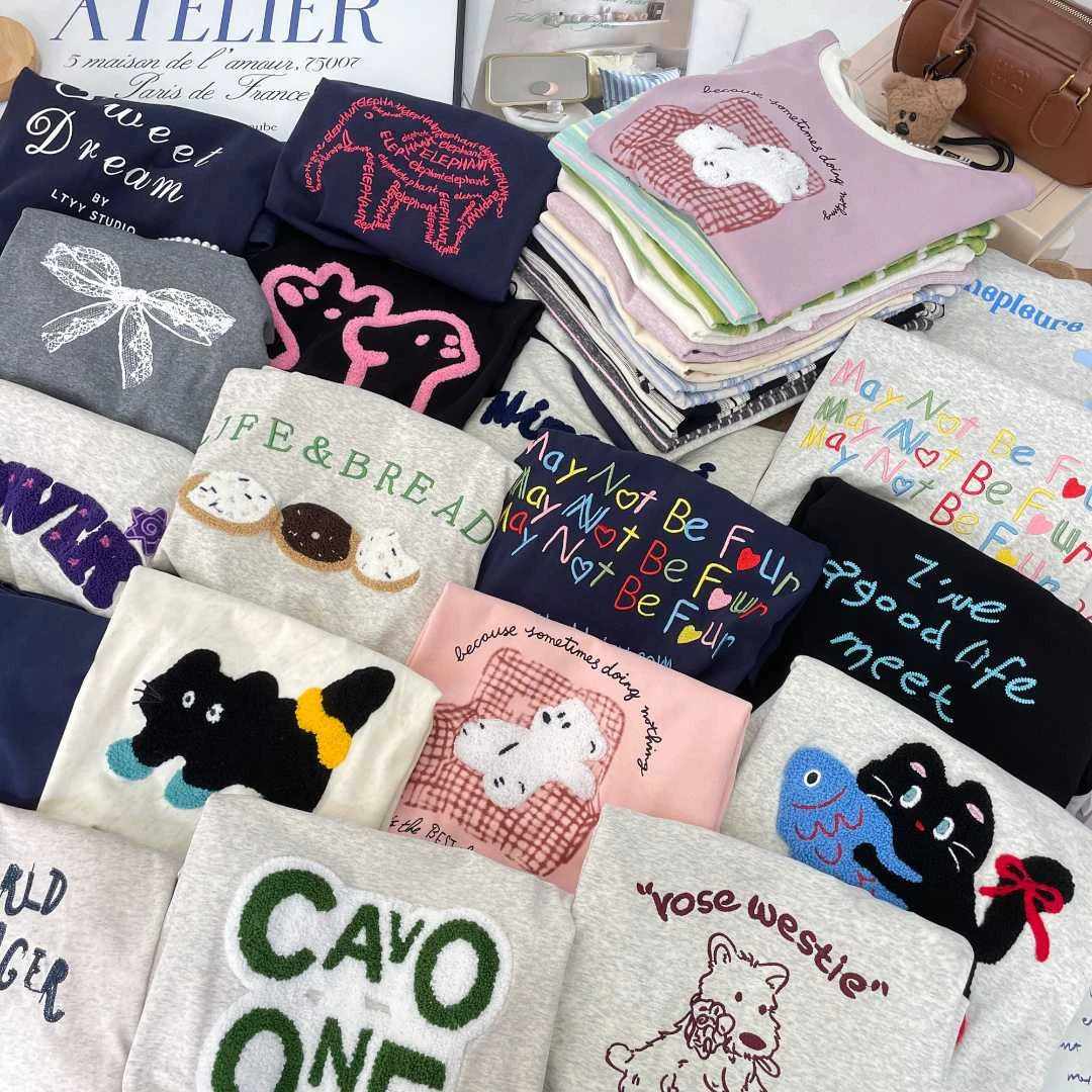 【拾衣】2025夏季新款百搭短袖T恤女正肩显瘦小众设计感上衣潮合集