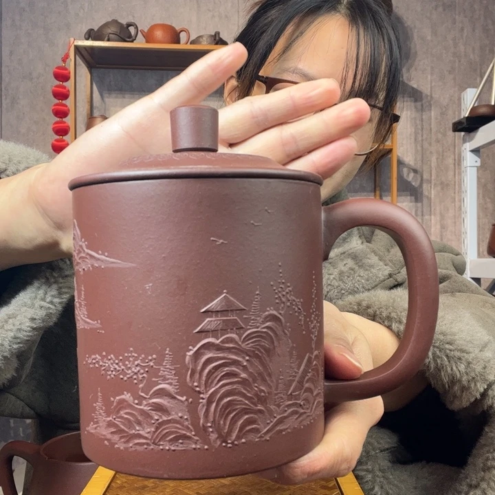 茶杯紫砂原矿紫砂杯