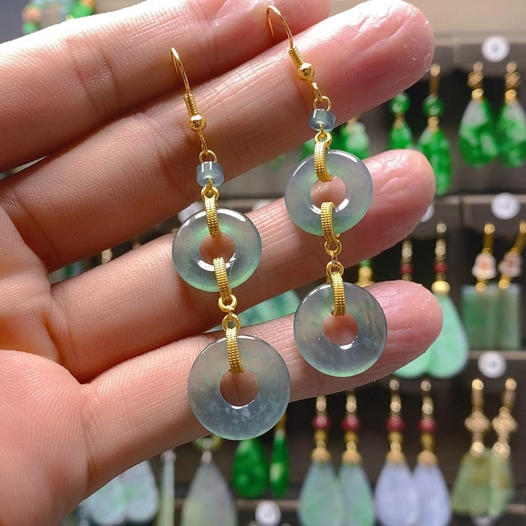 未镶嵌翡翠耳饰翡翠