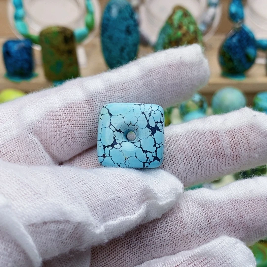 定制绿松石未镶嵌扣子