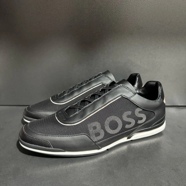 99新 HugoBoss/雨果博斯 42码/Boss 低帮一脚蹬 男款休闲鞋