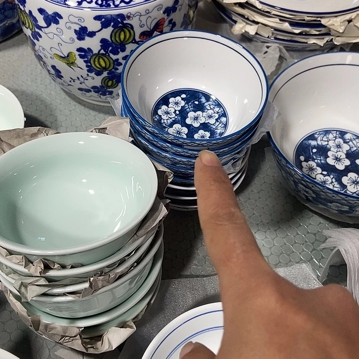 罐景德镇陶瓷碗5寸10个