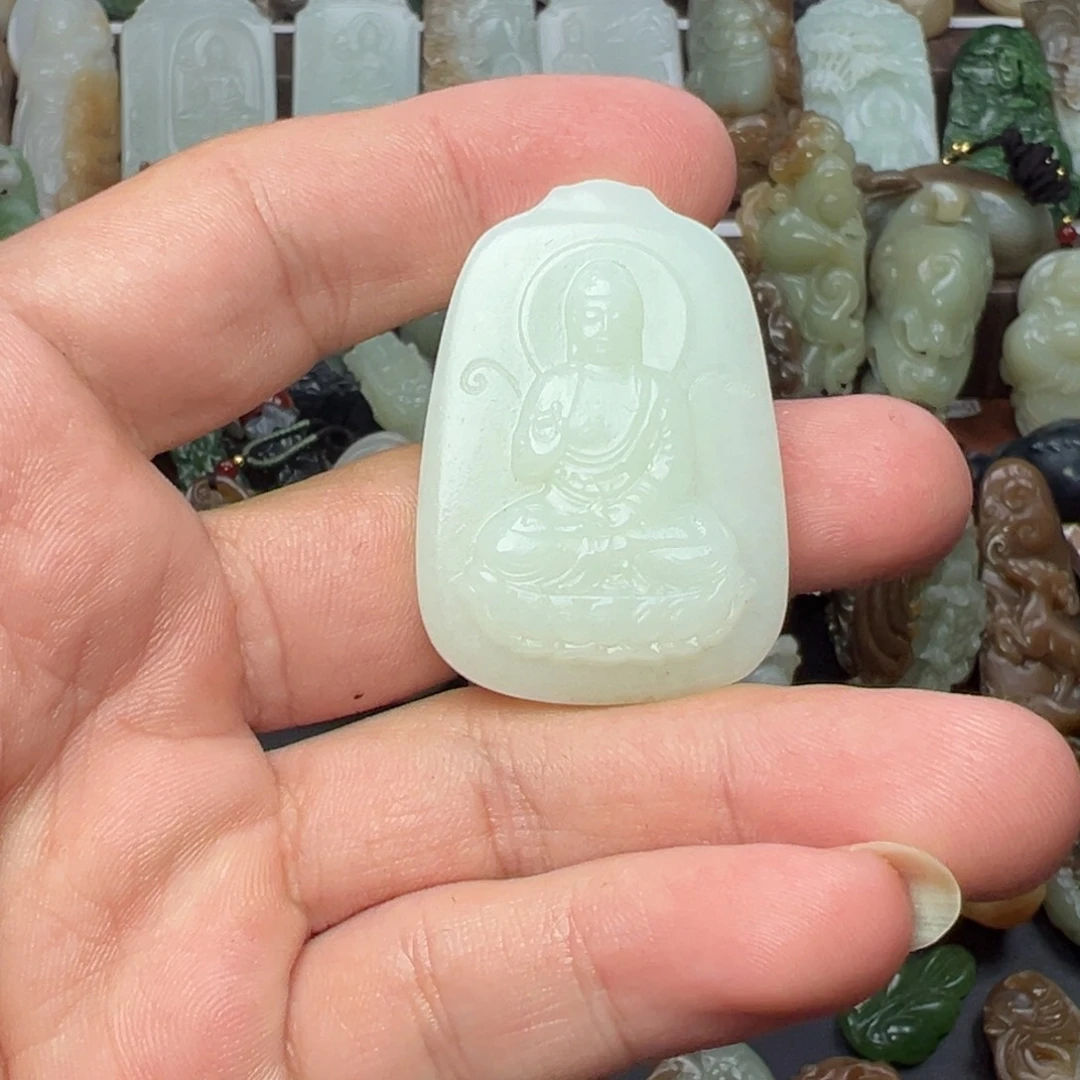 和田玉未镶嵌挂件