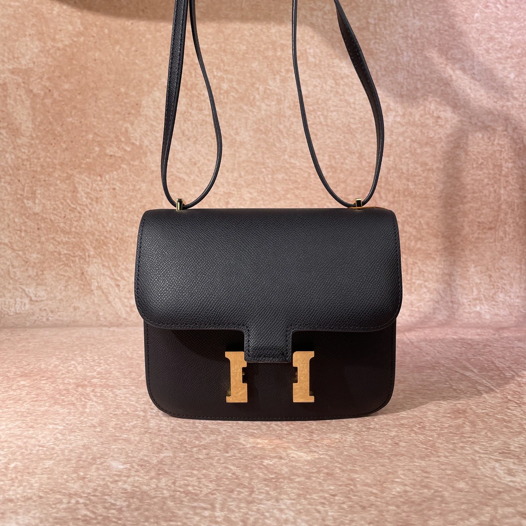 黑色高定百搭斜挎女包33004