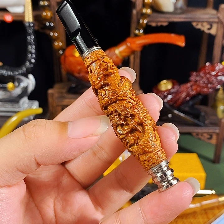 高端定制金丝楠烟嘴