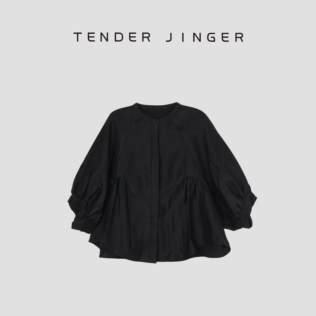 Tender Jinger【黑标】娃娃衫香云纱上衣T52LAN80767