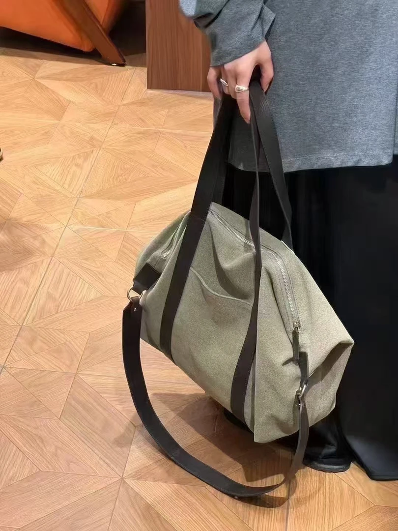 YP同款 松弛百搭大容量休闲帆布托特包