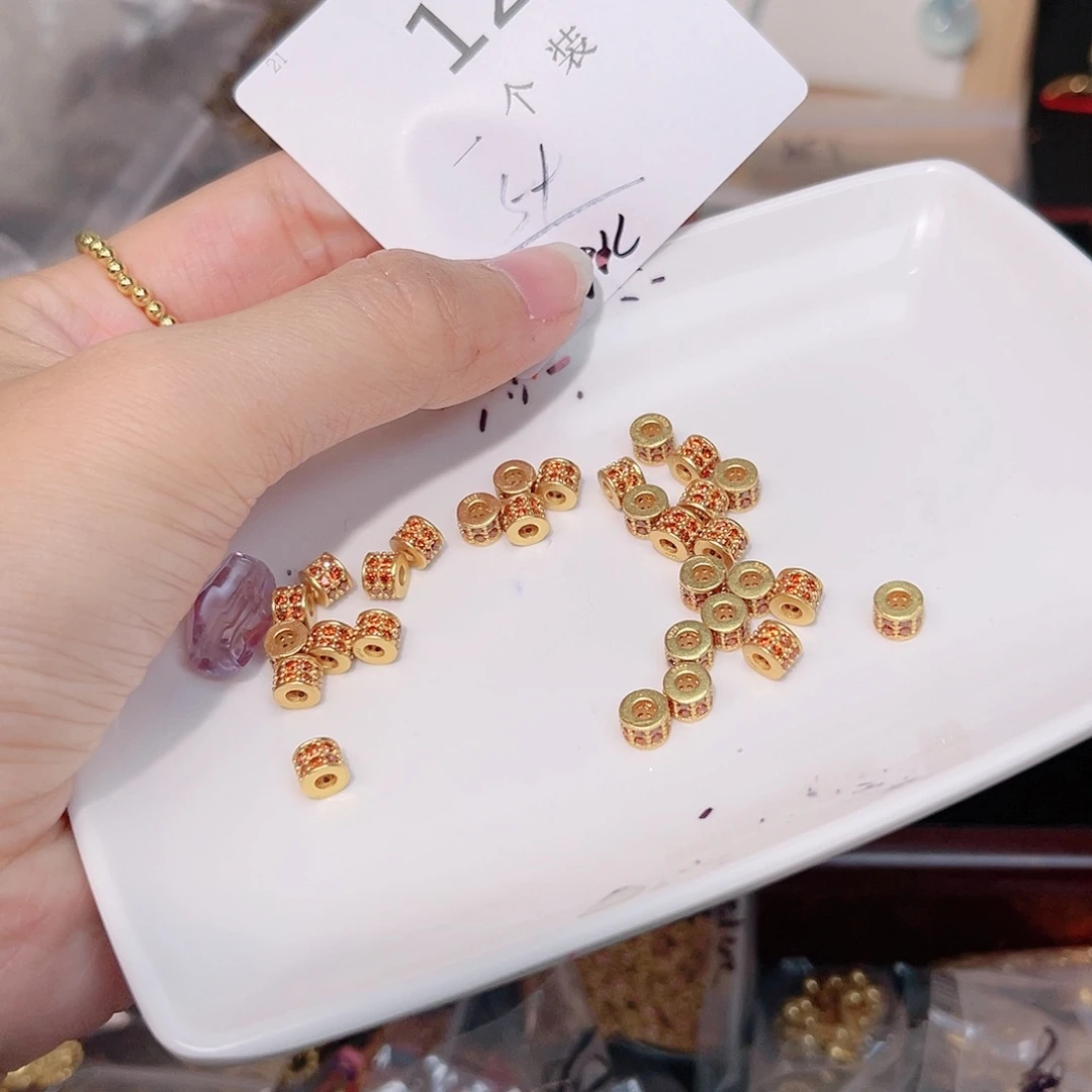 紫晶珠宝半成品银S925镀金镶嵌12