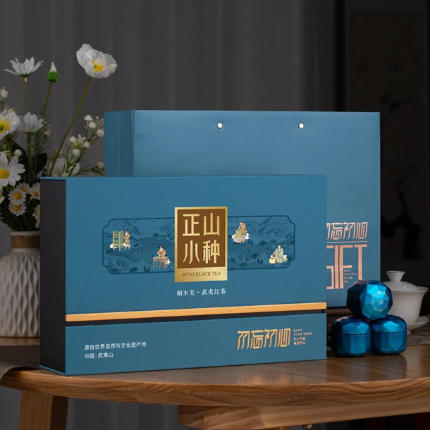 武夷山金骏眉正山小种红茶铁观音茶叶18小罐礼盒装250克