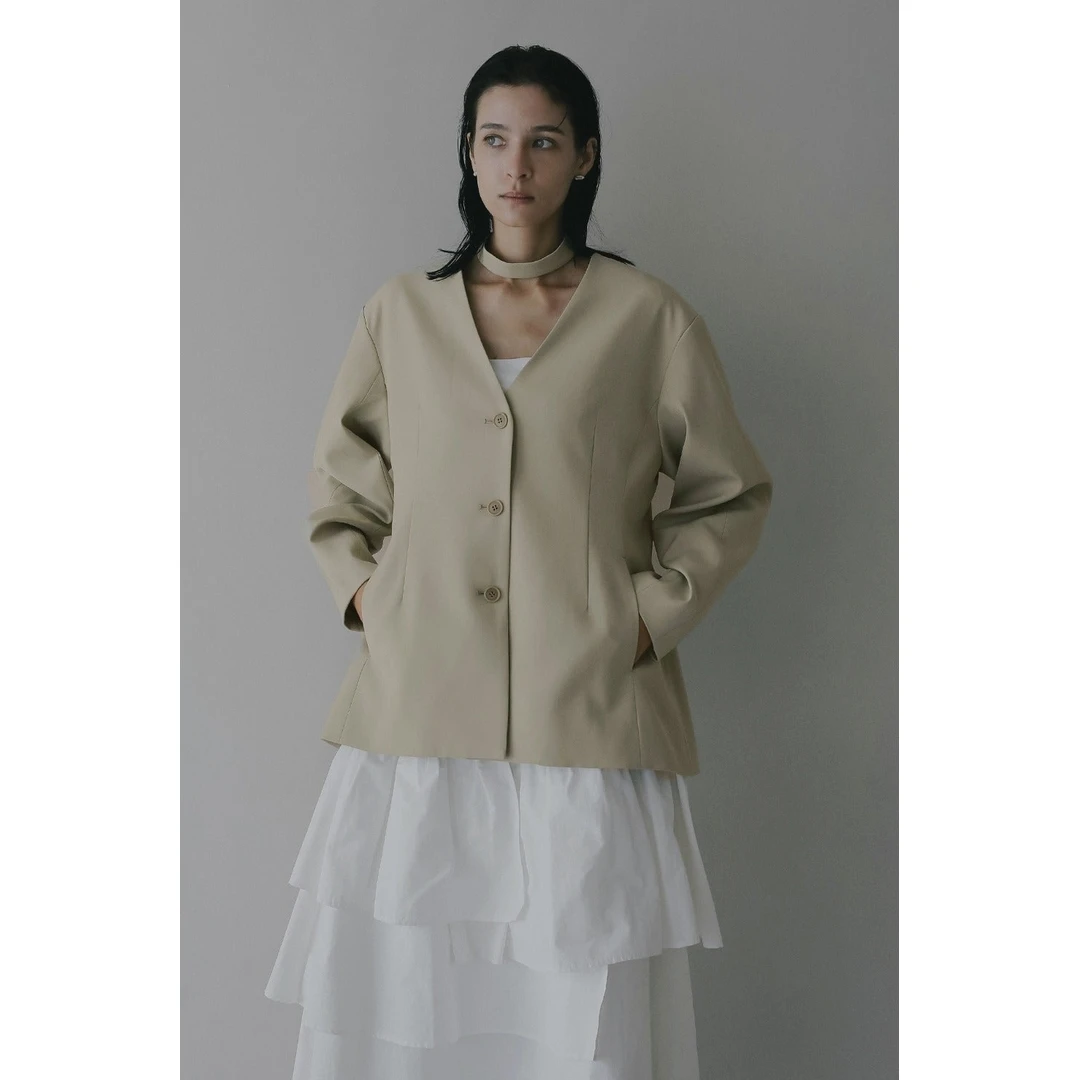 【MonTendre】 秋冬新款 M 时尚洋气百搭通勤风气质纯色休闲夹克