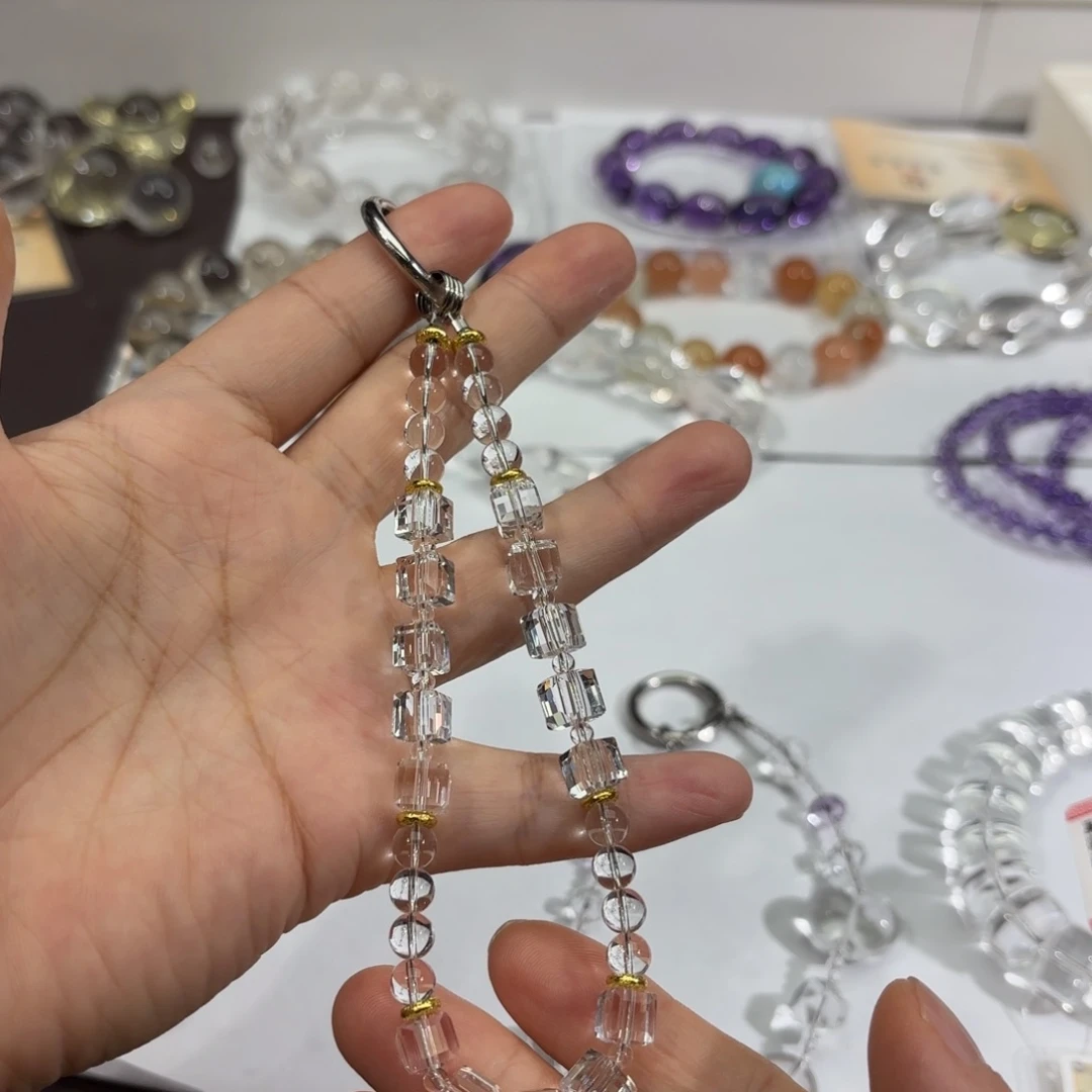 水晶手链未镶嵌手机挂