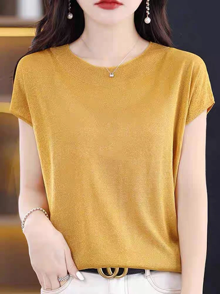 圆领显瘦夏季小衫