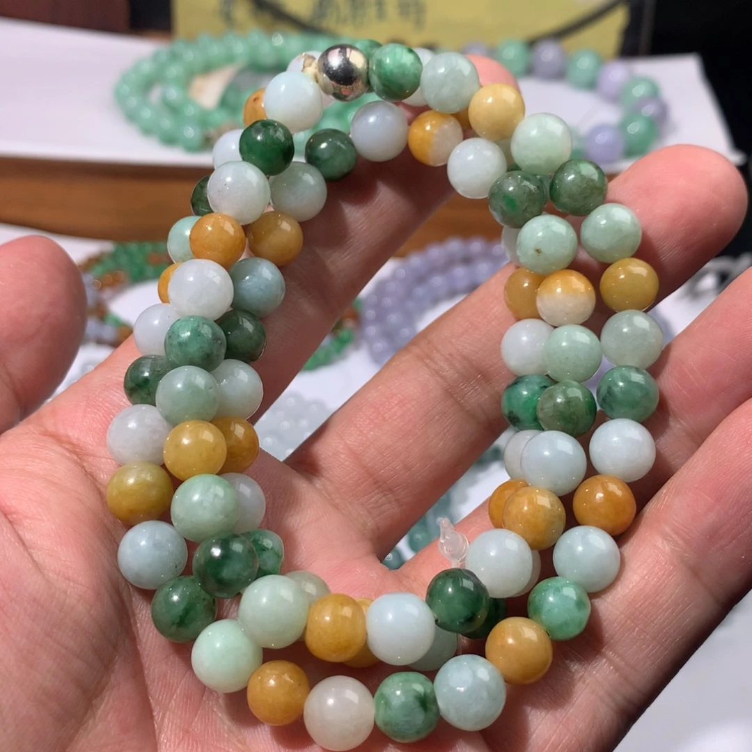 手链翡翠未镶嵌多宝项卡8.0