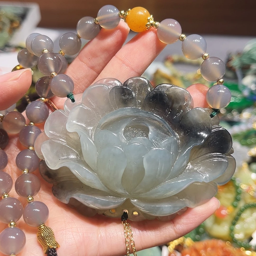未镶嵌岫玉毛衣链