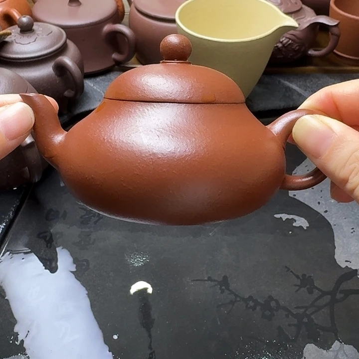 茶壶紫砂小煤窑朱泥梨形