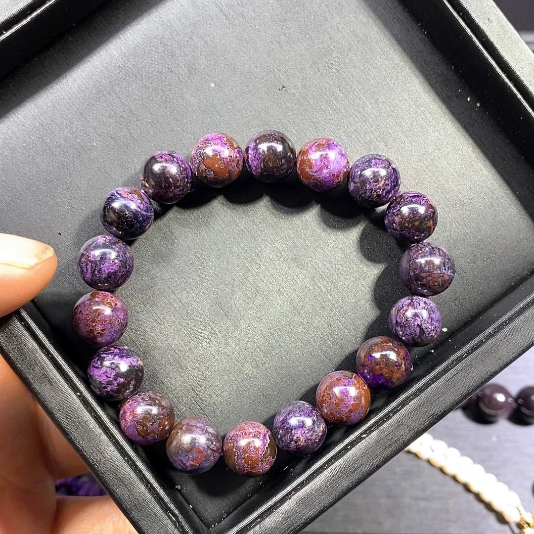 苏纪石（舒俱来）未镶嵌南非舒俱来皇家紫圆珠单圈