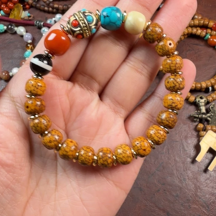 星月菩提吊坠手串