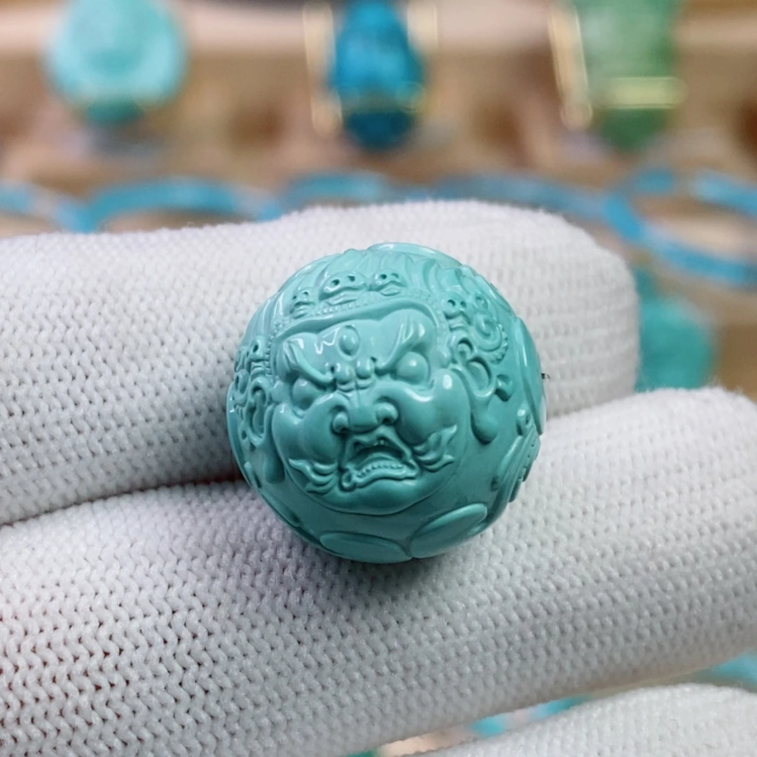 绿松石未镶嵌珠宝奇石18mm
