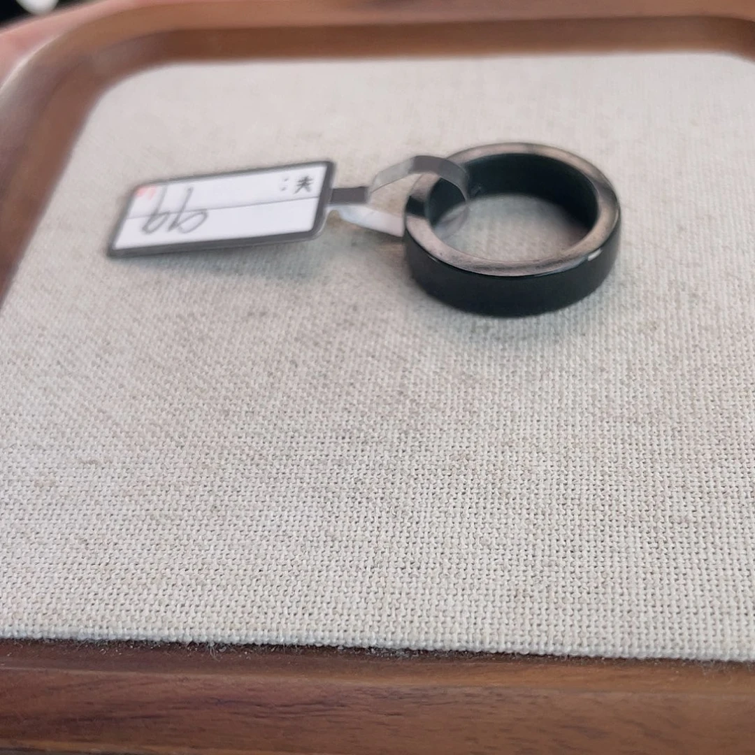 和田玉未镶嵌戒指U49直切17.3不退换