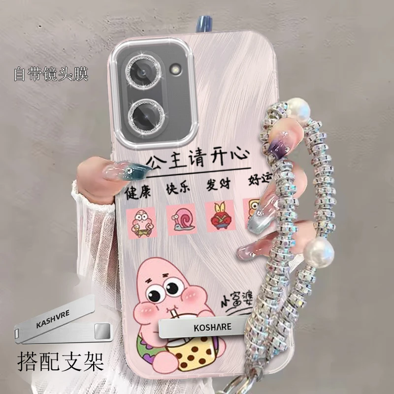 带镜头膜一加Ace5竞速版手机壳海绵宝宝1+Ace5竞速全包软壳羽纱新