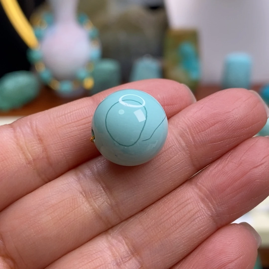 绿松石未镶嵌珠宝奇石14.5