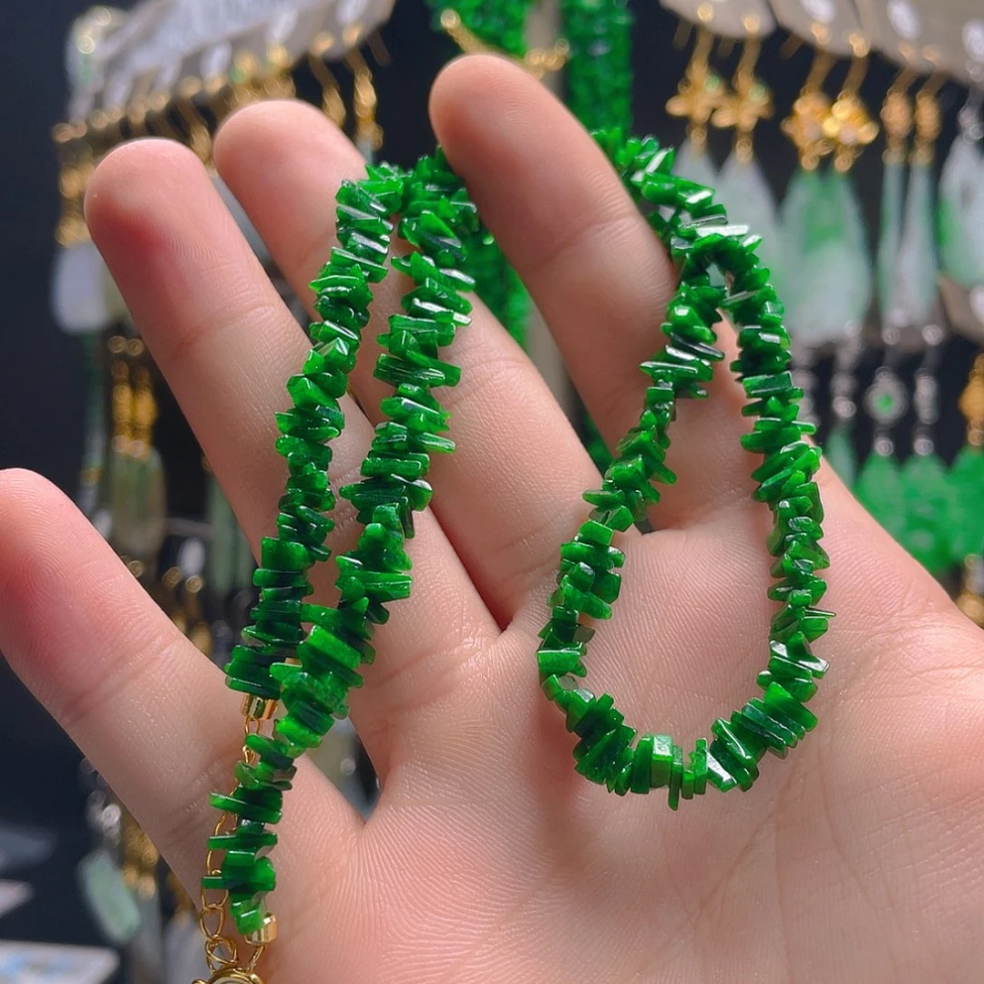 翡翠未镶嵌耳饰翡翠