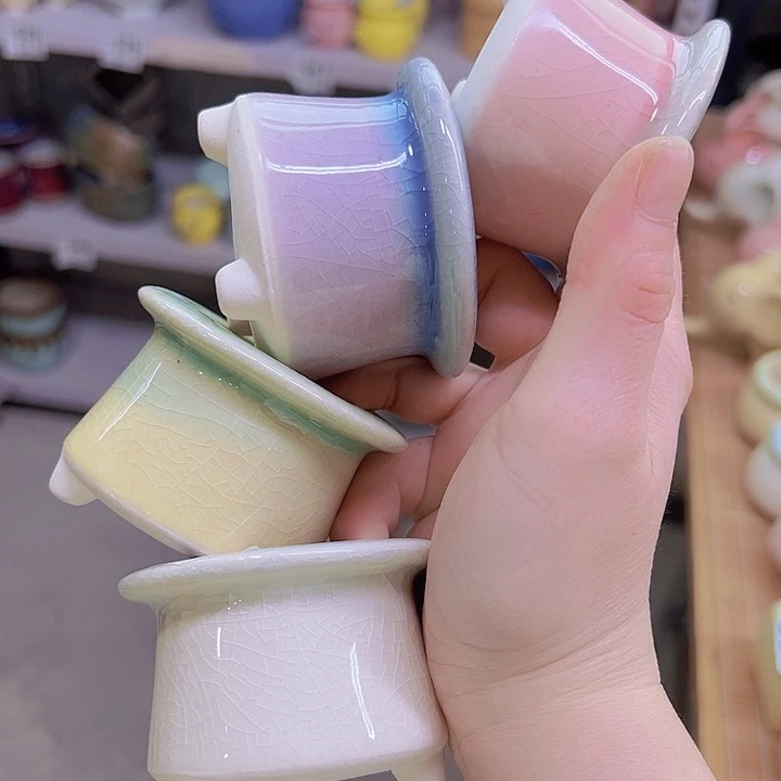 红陶陶瓷花盆当场满12包邮